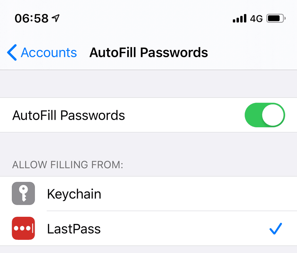AutoFill Passwords with LastPass