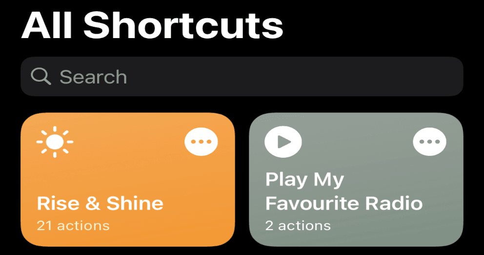 My 2 Shortcuts