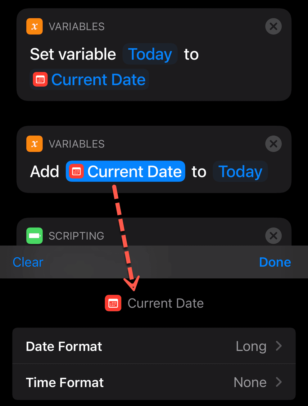 Long date format, no time