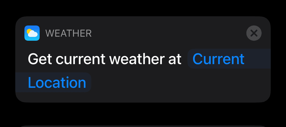 Current Weather conditions